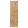 Bookcase VIGO 90x35x114.5 cm - Rustic Solid Wood Pine