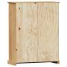 Bookcase VIGO 90x35x114.5 cm - Rustic Solid Wood Pine