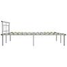 Elegant Grey Metal Bed Frame 200x200 cm | HipoMarket