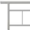 Elegant Grey Metal Bed Frame 200x200 cm | HipoMarket