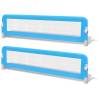 Toddler Safety Bed Rail - 2 pcs Blue 150x42 cm | HiPo Market