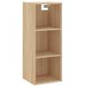 Stylish Highboard Sonoma Oak - 34.5x34x180 cm Engineered Wood