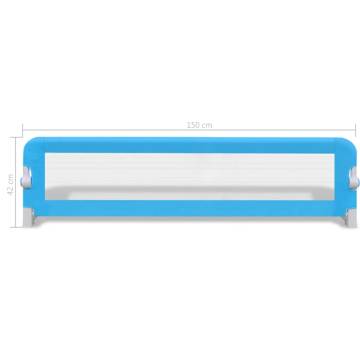 Toddler Safety Bed Rail - 2 pcs Blue 150x42 cm | HiPo Market