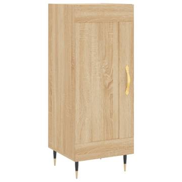 Stylish Highboard Sonoma Oak - 34.5x34x180 cm Engineered Wood