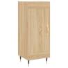 Stylish Highboard Sonoma Oak - 34.5x34x180 cm Engineered Wood