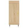 Stylish Highboard Sonoma Oak - 34.5x34x180 cm Engineered Wood