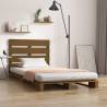 Bed Frame Honey Brown 100x200 cm Solid Wood Pine Colour honey brown Size 100 x 200 cm 