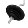 90kg Cast Iron Chrome Plated Barbell with Plates - HipoMarket