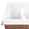 Bamboo Laundry Basket Brown 100L - Stylish & Functional Storage