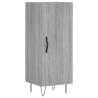 Stylish Highboard Grey Sonoma – 34.5x34x180 cm Engineered Wood