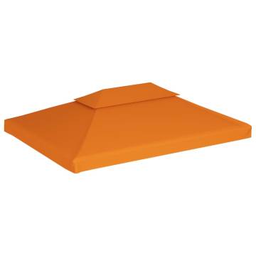 Gazebo Cover Canopy Replacement 310g/m² Orange 3x4m