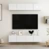 TV Cabinets 4 pcs High Gloss White 80x30x30 cm Engineered Wood Colour high gloss white Quantity in Package 4 Width 80 cm 