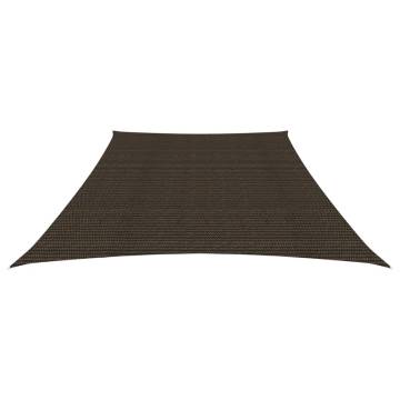 Sunshade Sail 4/5x3 m Brown | 160 g/m² HDPE | Sun Protection