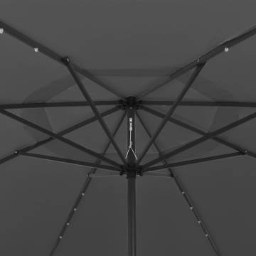 Outdoor Parasol with LED Lights - 400 cm Anthracite | HipoMarket