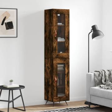 Highboard Smoked Oak - Stylish Storage Solution | HipoMarket