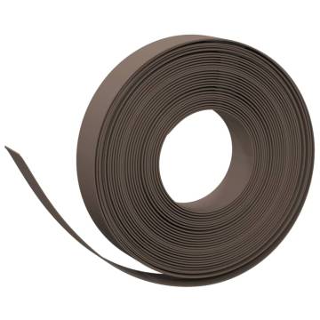 Garden Edgings 3 pcs Brown 10m Polyethylene - Durable & Flexible