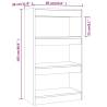 Book Cabinet & Room Divider Sonoma Oak | Stylish Storage Solution