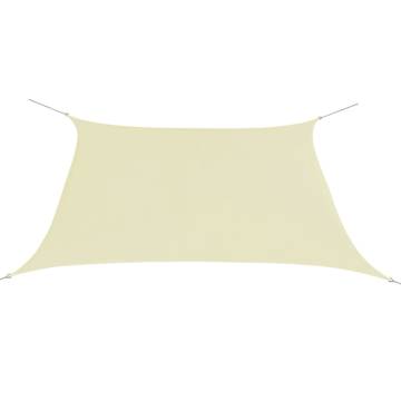 Sunshade Sail Oxford Fabric Square 2x2 m Cream - Hipomarket