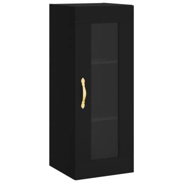 Stylish Highboard Black 34.5x34x180 cm | Hipomarket UK