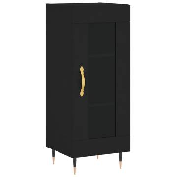 Stylish Highboard Black 34.5x34x180 cm | Hipomarket UK