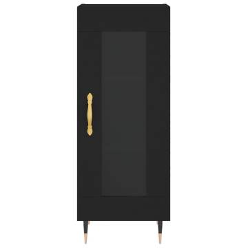 Stylish Highboard Black 34.5x34x180 cm | Hipomarket UK