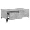 Concrete Grey Coffee Table 90x50 cm - Modern & Functional