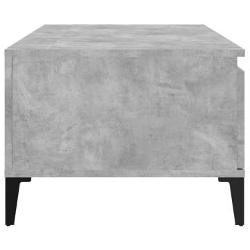 Concrete Grey Coffee Table 90x50 cm - Modern & Functional