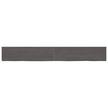 Wall Shelf Dark Brown Solid Oak - Versatile Storage Solution