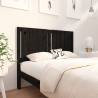 Bed Headboard Black 125.5x4x100 cm Solid Wood Pine Colour black Size 125.5 x 100 cm Quantity in Package 1 