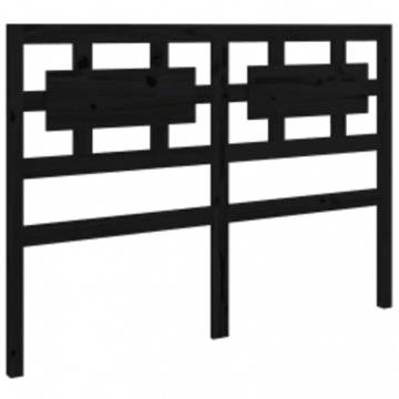 Stylish Black Solid Wood Bed Frame 140x200 cm | Hipomarket