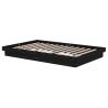 Solid Wood Black Bed Frame 120x190 cm Small Double - HipoMarket