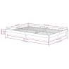 Solid Wood Black Bed Frame 120x190 cm Small Double - HipoMarket