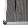 Outdoor Shower Tray WPC Stainless Steel 110x62 cm Grey