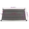 Outdoor Shower Tray WPC Stainless Steel 110x62 cm Grey