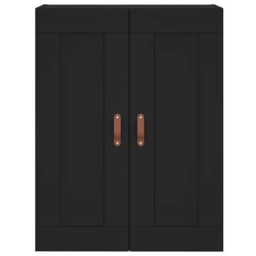 Stylish Black Highboard - Durable Engineered Wood | Hipo Market