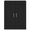 Stylish Black Highboard - Durable Engineered Wood | Hipo Market