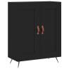 Stylish Black Highboard - Durable Engineered Wood | Hipo Market