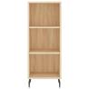 Stylish Highboard Sonoma Oak - 34.5x34x180 cm | Hipomarket