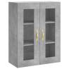 Wall Mounted Cabinets - Concrete Grey Engineered Wood | HipoMarket