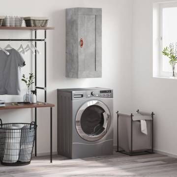 Wall Mounted Cabinet Concrete Grey - Stylish Storage Solution