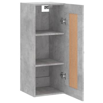 Wall Mounted Cabinet Concrete Grey - Stylish Storage Solution