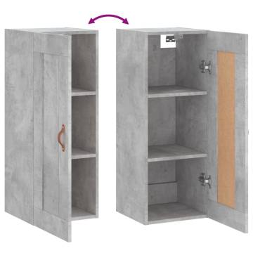 Wall Mounted Cabinet Concrete Grey - Stylish Storage Solution