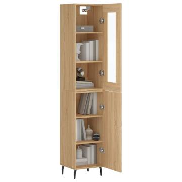 Stylish Highboard Sonoma Oak - 180 cm Engineered Wood Storage