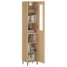 Stylish Highboard Sonoma Oak - 180 cm Engineered Wood Storage