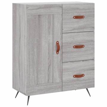 Stylish Highboard Grey Sonoma - 69.5x34x180 cm Engineered Wood