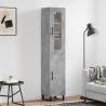 Highboard Concrete Grey 34.5x34x180 cm Engineered Wood Colour concrete grey Quantity in Package 1 Model 1 door 