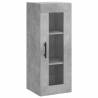 Stylish Highboard Concrete Grey - 34.5x34x180 cm