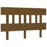 Honey Brown Bed Frame with Headboard - Solid Wood | HipoMarket