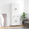 Highboard White 69.5x34x180 cm Engineered Wood Colour white Quantity in Package 1 Model 2 doors 2 drawers 