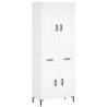 Elegant Highboard White 69.5x34x180 cm | Hipomarket